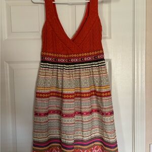 Vintage Free People embroidered dress